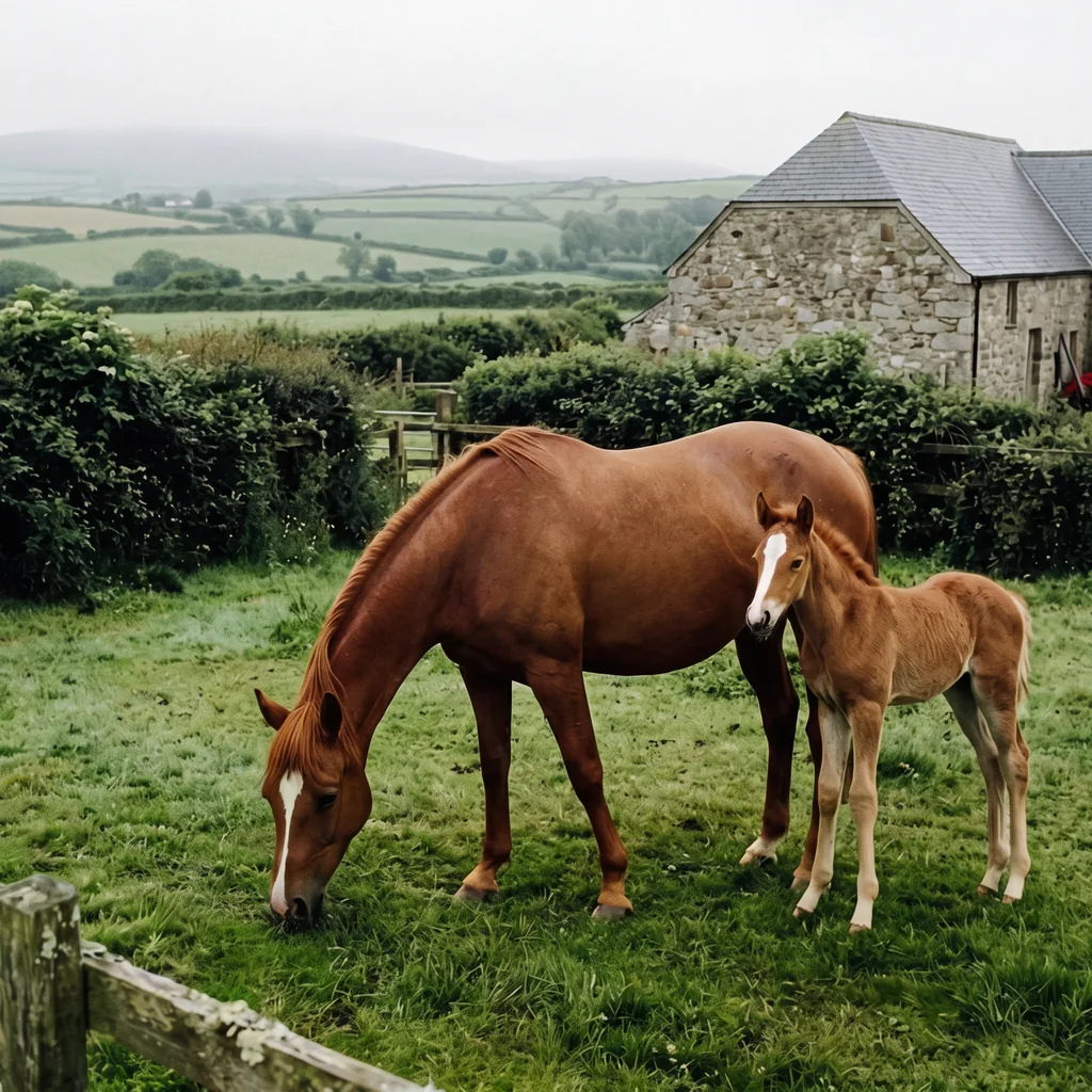 Élevage de chevaux au Haras de l'Isop, Saint-Martial-sur-Isop